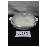 Corningware 9' Blue Cornflower Casserole w/Lid