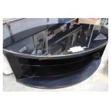 Modern Black Tempered Glass Media Stand