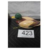 Avon Ceramic Mallard Duck Trinket Box