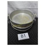 (3) Guardian Ware Large Aluminum Pot w/o Lid
