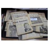 Newspaper Editions Covering the JFK Assassination