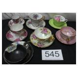 Teapot - Cup & Saucer Dï¿½cor Pieces - (7) Total
