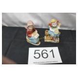(2) 'Made in Occupied Japan' Ceramic Figurines