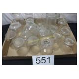Large Group of Barware - Clear Glass