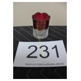 A/H Heisey Ruby Red Flash Souvenir Toothpick