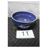 7' Cobalt Blue Glazed Stoneware Mixing Bowl