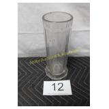 Vintage Cut Glass Octagonal Panel Straw Holder