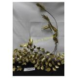 Lincoln Beauty ware Brass Wheat & Leaf Sculpture