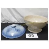 Ironstone Footed Bowl