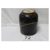 Brown Glazed Stoneware Crock