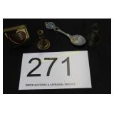 Vintage Brass Miniatures & Souvenir Spoon