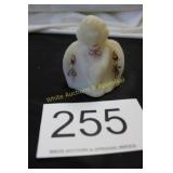 Fenton Art Glass Satin Handpainted Angel Figurine