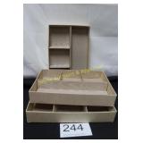 Vintage Moire Fabric Organizers