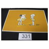 Place Mat w/Screen Lithograph Print