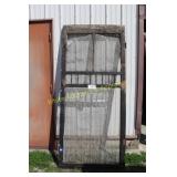 Vintage Wood Spindle Screen Door