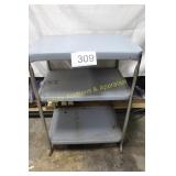 Vtg. 3-Tier Metal Rolling Utility Cart