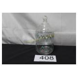 Mid-Century Stacking Glass Apothecary Jar