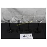 Optic Swirl Stemware Set of 4