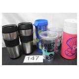 Assortment of Travel Mugs & Tumblers