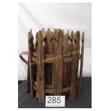 Rustic Picket Fence Section