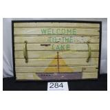 Rustic Wood Serving Tray w/Handles