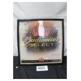 Budweiser Select Lighted Bar Sign