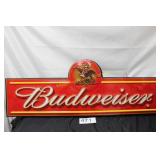 Red Budweiser Lighted Sign