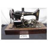 Antique New Willard Electric Sewing Machine