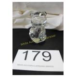 Fenton Glass "Heart to Heart" Teddy Bear Figurine