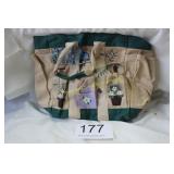 Canvas Garden Tool Tote w/Multipacket Design