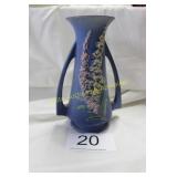 1933 Roseville Blue "Wisteria" Dbl-Handled Vase