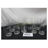Set of (10) St. Louis Cardinals "Game Time" Glass