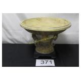 Ornate Resin Pedestal Bowl