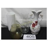 (4) Decorative Vases