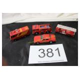 Lot of (4) Vtg. Die-Cast Emergency Vehicles