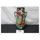 Art Nouveau Pottery Handpainted Vase