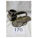 Antique Hand-Cranked Metal Food Mill or Ricer
