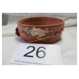 1948 Roseville "Apple Blossom" Rnd. Console Bowl