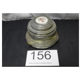 Footed Musical Powder Box