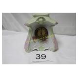 Antique Porcelain 8 Day Mantel Clock