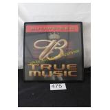 Budweiser "True Musci" Light Up Sign