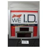 Budweiser "We I.D." Digital Legal Age Sign