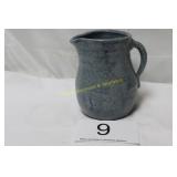 Blue Spatter Ware Pitcher - aka "Spongeware"