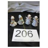 (4) Pc. Vintage Porc. Angels & Girls Figurines