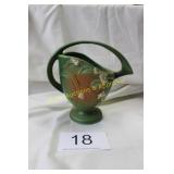 8" Roseville "Snowberry" Pattern Pedestal Basket