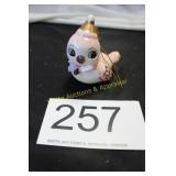 Pink Ceramic Christmas Bird Ornament