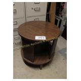 MCM Round Two-Tier Side Table