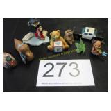Vintage Miniature Collectible Figurine & Car Lot