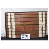 Rustic Wood Serving Tray w/Handles