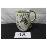 Handpainted Italian Majolica Pitcher